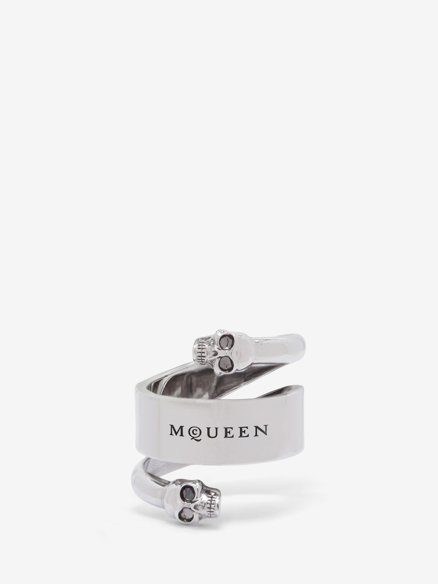 ALEXANDER MCQUEEN - Twin Skull Ring - Item 823324J161N0446